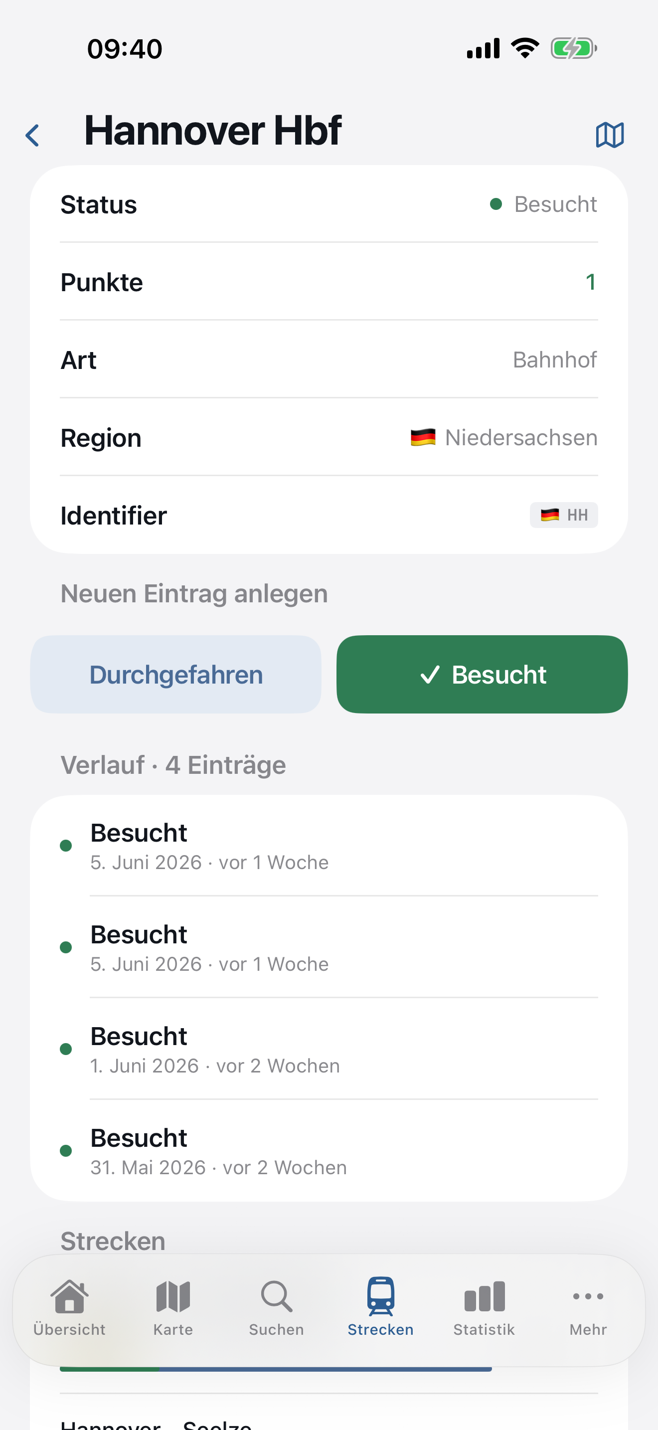 Stations-Detailansicht